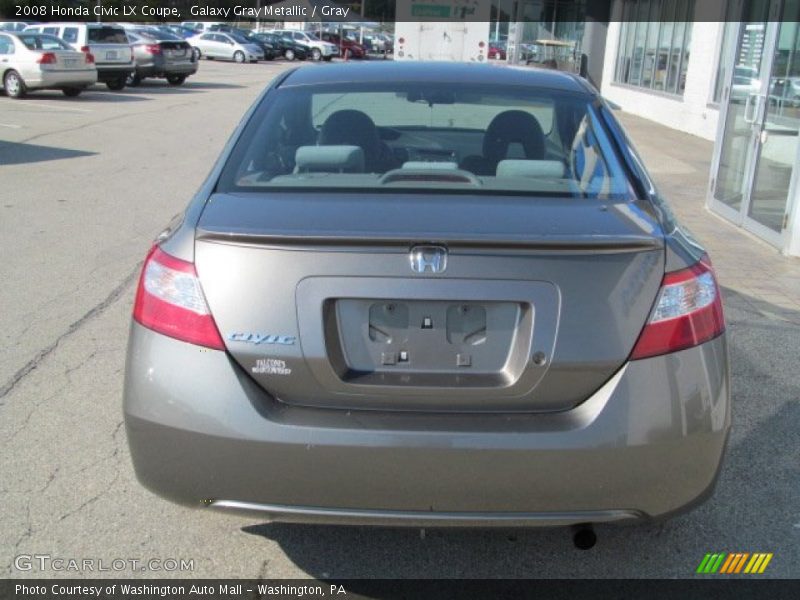 Galaxy Gray Metallic / Gray 2008 Honda Civic LX Coupe
