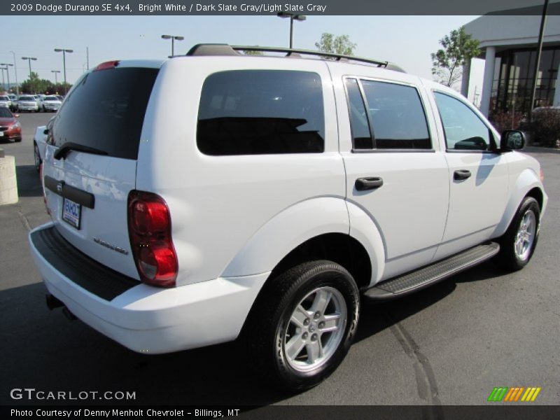 Bright White / Dark Slate Gray/Light Slate Gray 2009 Dodge Durango SE 4x4