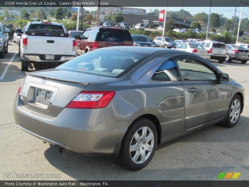 Galaxy Gray Metallic / Gray 2008 Honda Civic LX Coupe