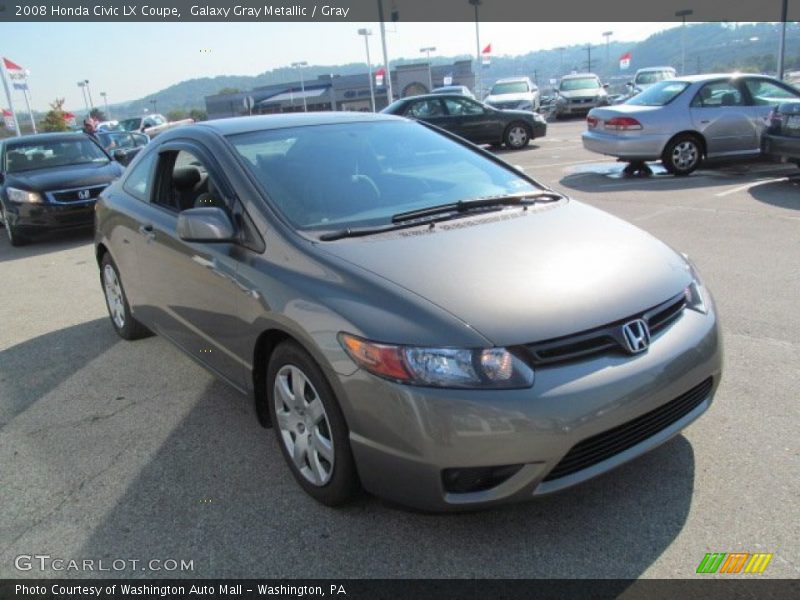Galaxy Gray Metallic / Gray 2008 Honda Civic LX Coupe