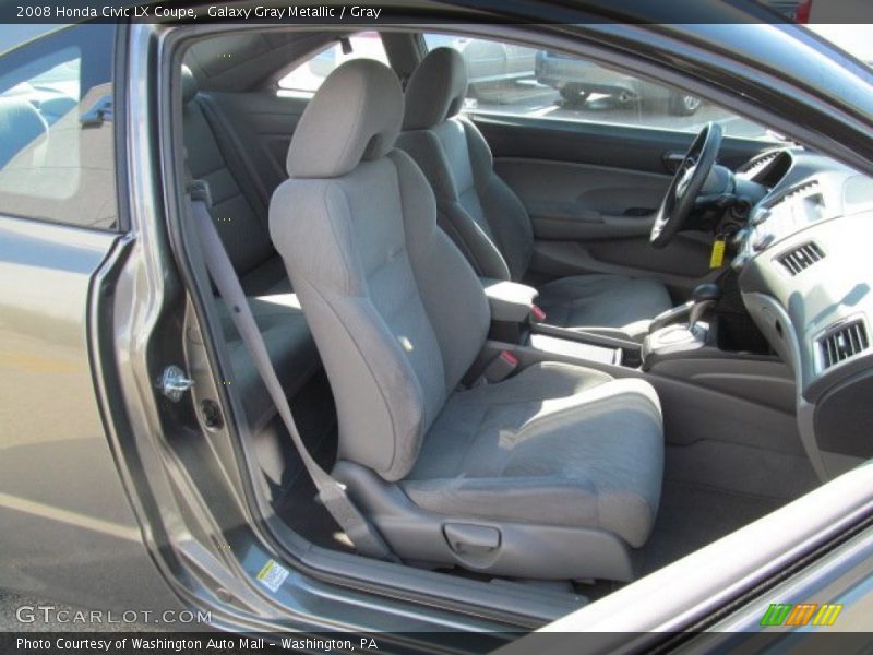 Galaxy Gray Metallic / Gray 2008 Honda Civic LX Coupe