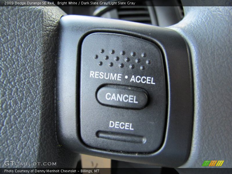 Bright White / Dark Slate Gray/Light Slate Gray 2009 Dodge Durango SE 4x4