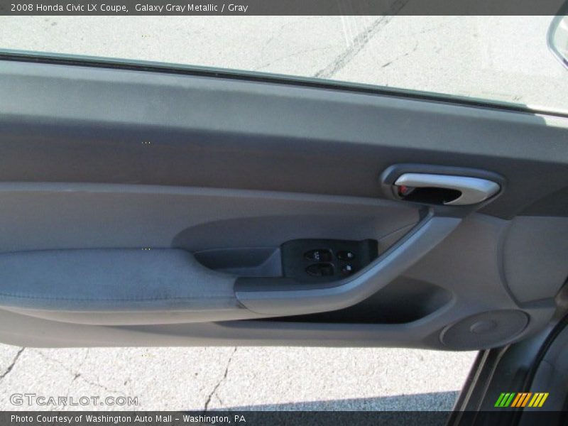 Galaxy Gray Metallic / Gray 2008 Honda Civic LX Coupe