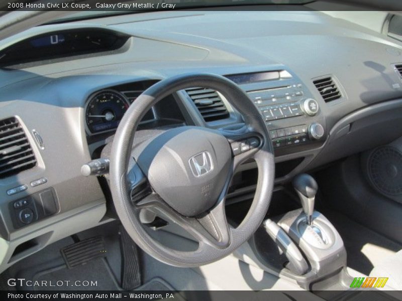 Galaxy Gray Metallic / Gray 2008 Honda Civic LX Coupe