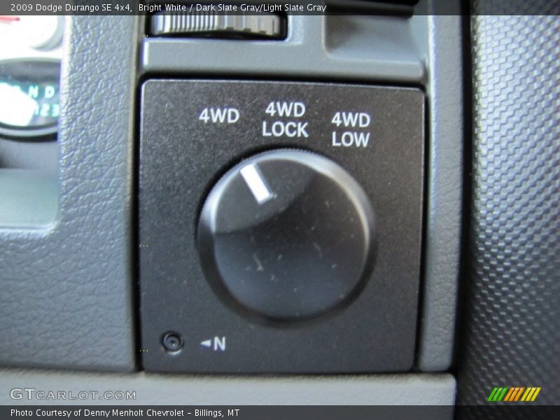 Bright White / Dark Slate Gray/Light Slate Gray 2009 Dodge Durango SE 4x4