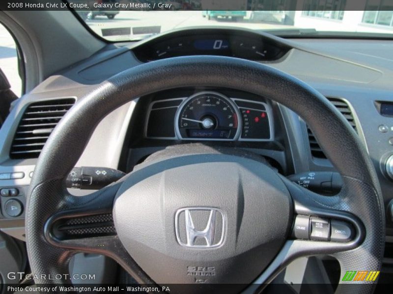 Galaxy Gray Metallic / Gray 2008 Honda Civic LX Coupe