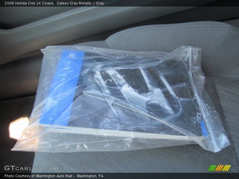 Galaxy Gray Metallic / Gray 2008 Honda Civic LX Coupe