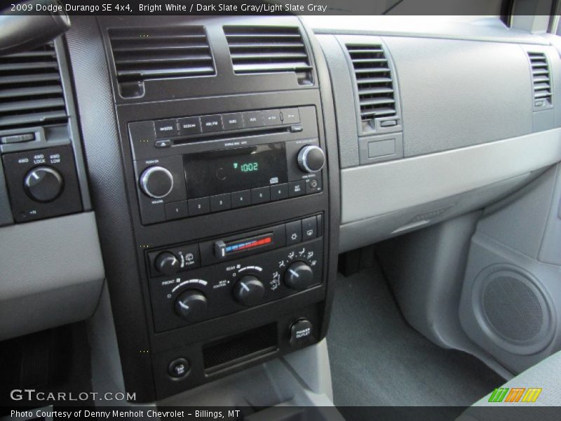 Bright White / Dark Slate Gray/Light Slate Gray 2009 Dodge Durango SE 4x4
