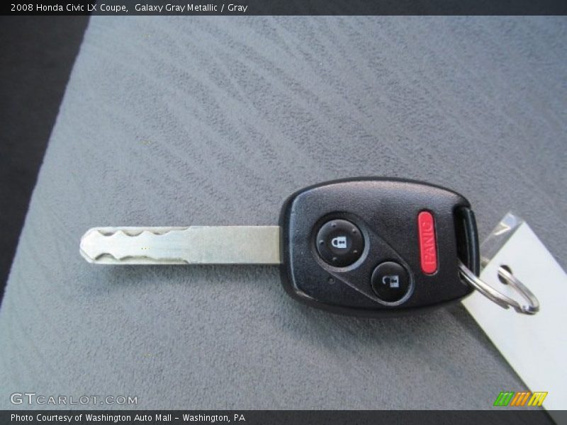 Galaxy Gray Metallic / Gray 2008 Honda Civic LX Coupe