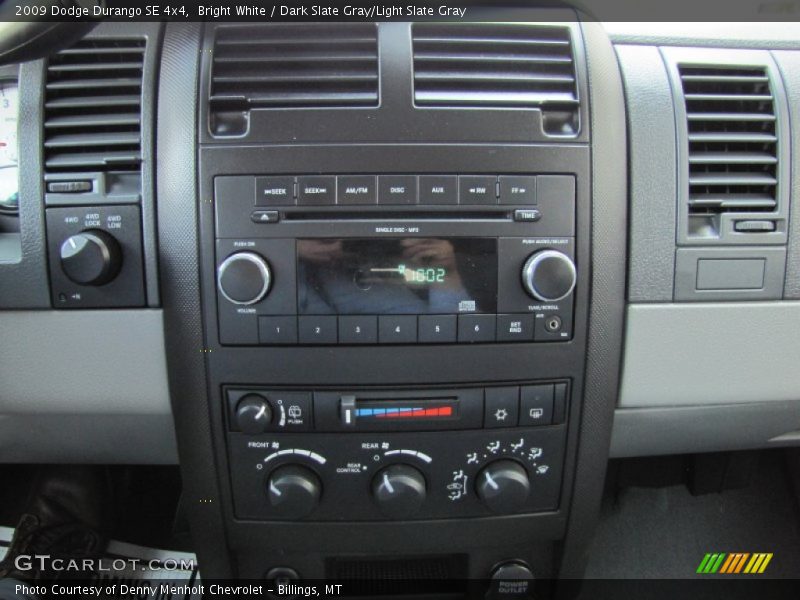 Controls of 2009 Durango SE 4x4