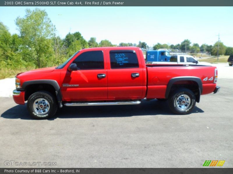 Fire Red / Dark Pewter 2003 GMC Sierra 2500HD SLT Crew Cab 4x4