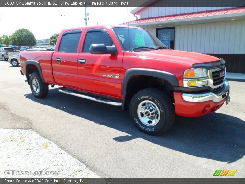 Fire Red / Dark Pewter 2003 GMC Sierra 2500HD SLT Crew Cab 4x4