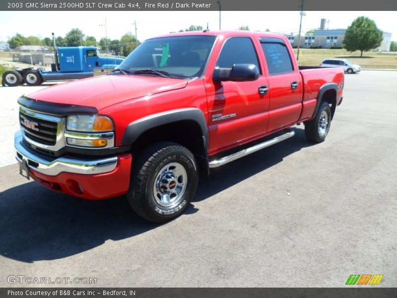 Fire Red / Dark Pewter 2003 GMC Sierra 2500HD SLT Crew Cab 4x4