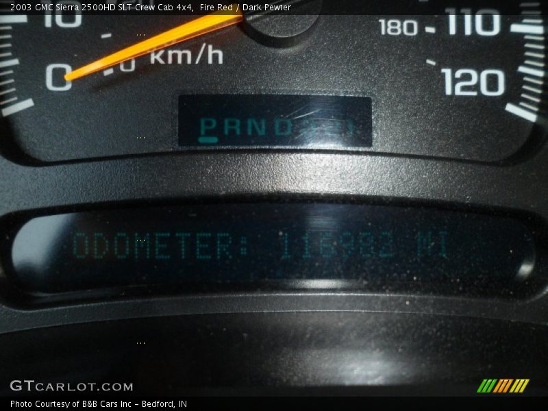 Fire Red / Dark Pewter 2003 GMC Sierra 2500HD SLT Crew Cab 4x4