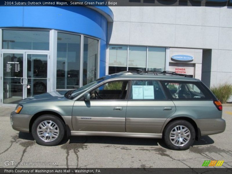 Seamist Green Pearl / Beige 2004 Subaru Outback Limited Wagon