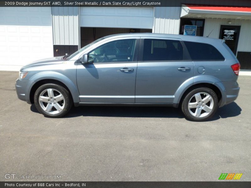 Silver Steel Metallic / Dark Slate Gray/Light Graystone 2009 Dodge Journey SXT AWD
