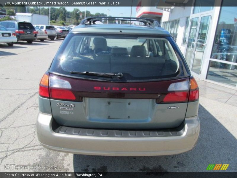 Seamist Green Pearl / Beige 2004 Subaru Outback Limited Wagon