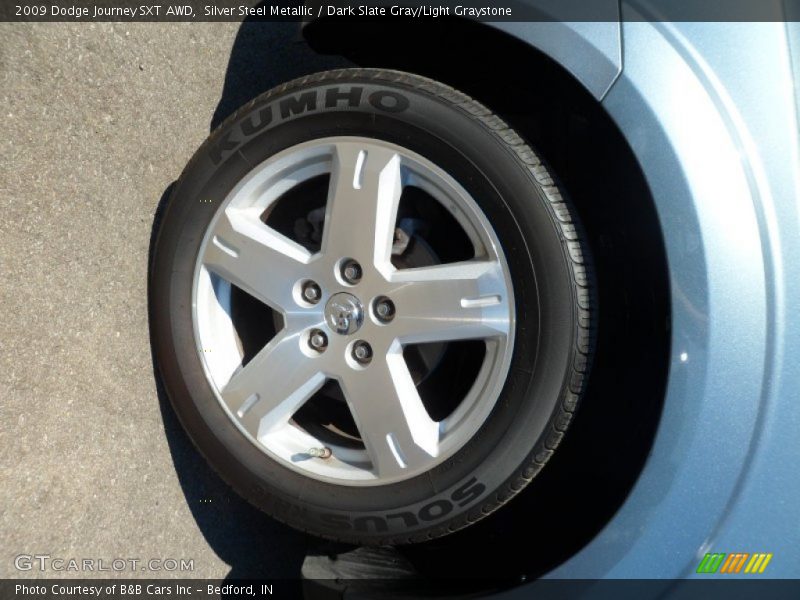 Silver Steel Metallic / Dark Slate Gray/Light Graystone 2009 Dodge Journey SXT AWD
