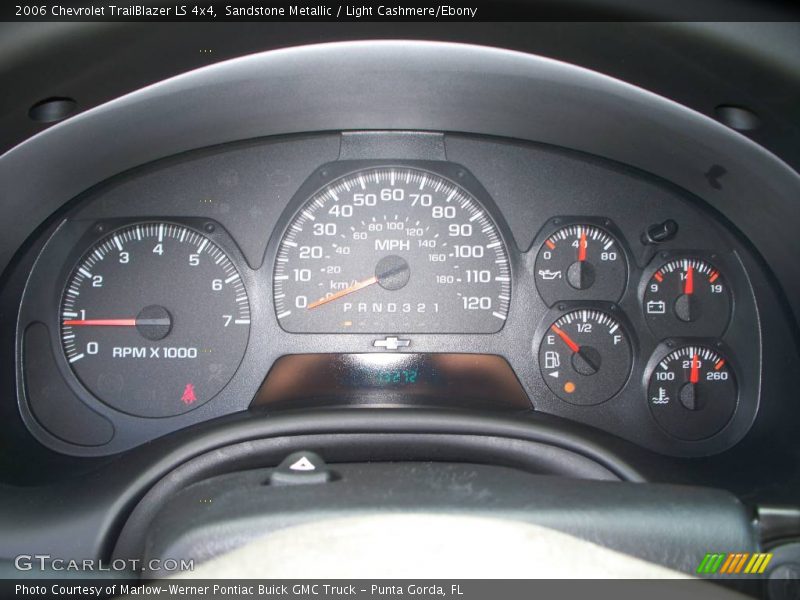 Sandstone Metallic / Light Cashmere/Ebony 2006 Chevrolet TrailBlazer LS 4x4