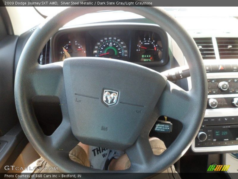 Silver Steel Metallic / Dark Slate Gray/Light Graystone 2009 Dodge Journey SXT AWD