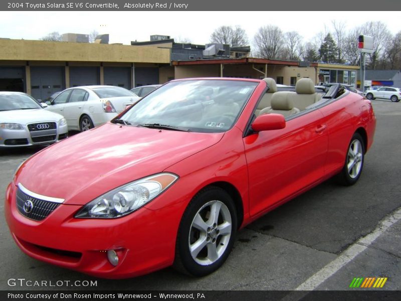 Absolutely Red / Ivory 2004 Toyota Solara SE V6 Convertible