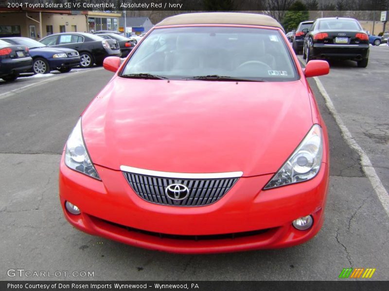 Absolutely Red / Ivory 2004 Toyota Solara SE V6 Convertible