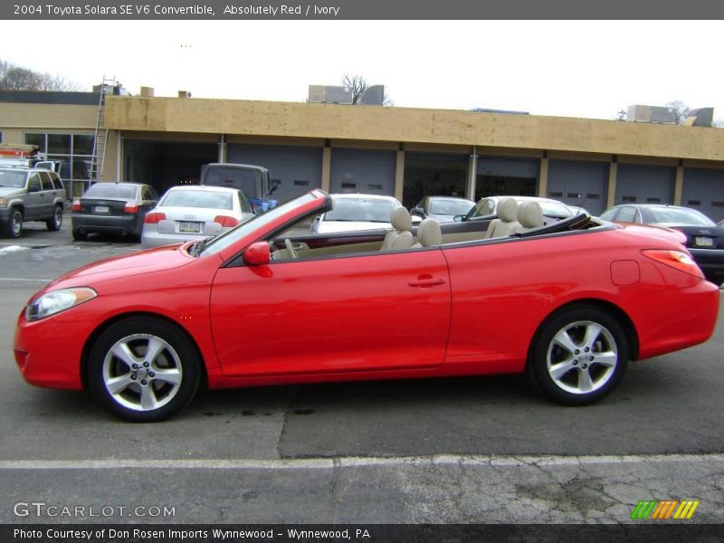Absolutely Red / Ivory 2004 Toyota Solara SE V6 Convertible