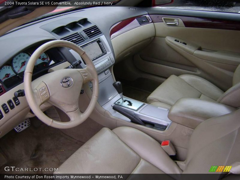 Absolutely Red / Ivory 2004 Toyota Solara SE V6 Convertible