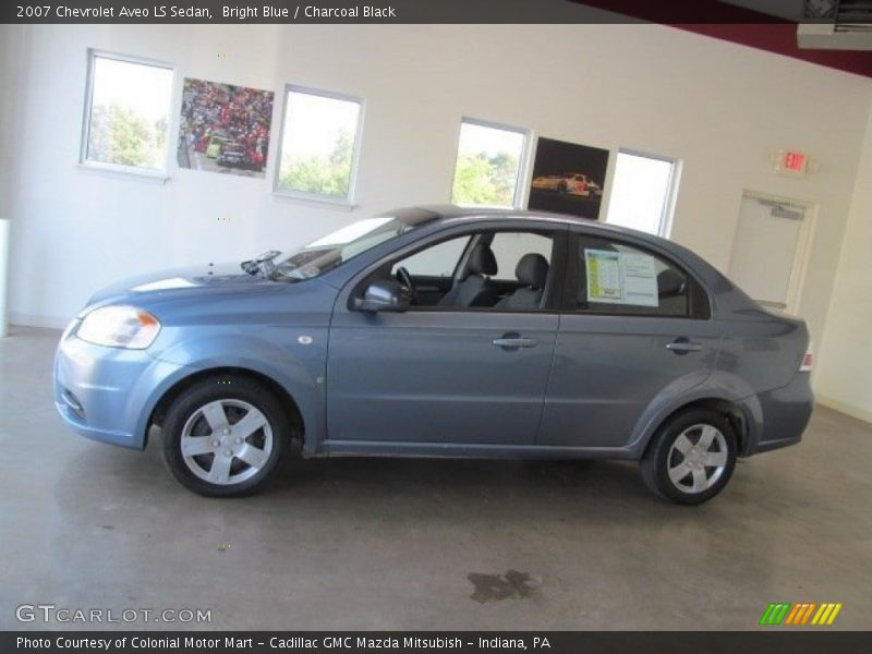 Bright Blue / Charcoal Black 2007 Chevrolet Aveo LS Sedan