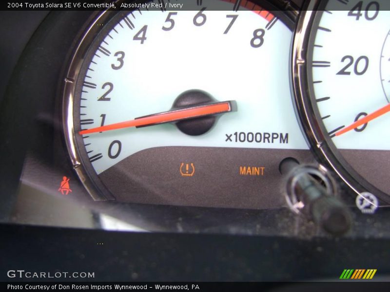 Absolutely Red / Ivory 2004 Toyota Solara SE V6 Convertible