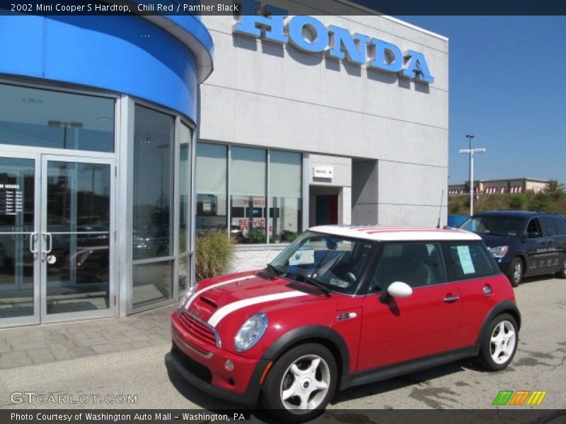 Chili Red / Panther Black 2002 Mini Cooper S Hardtop