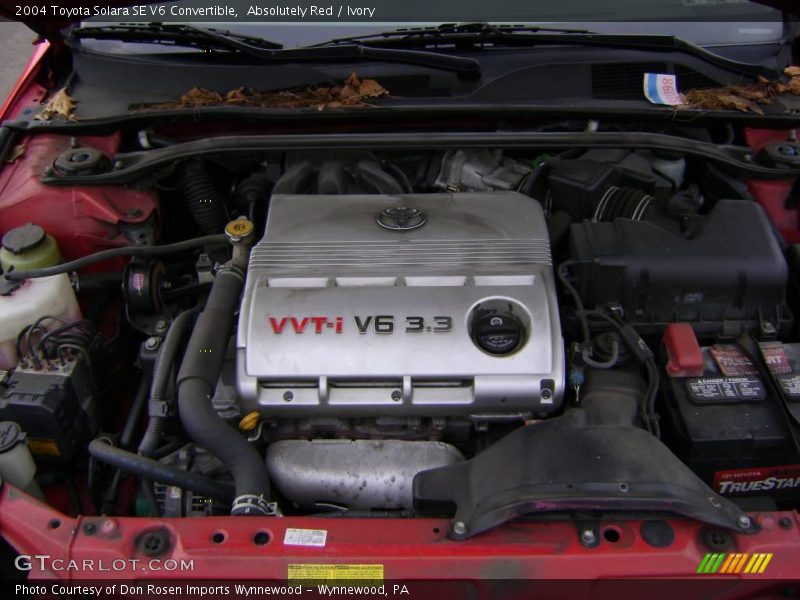 Absolutely Red / Ivory 2004 Toyota Solara SE V6 Convertible