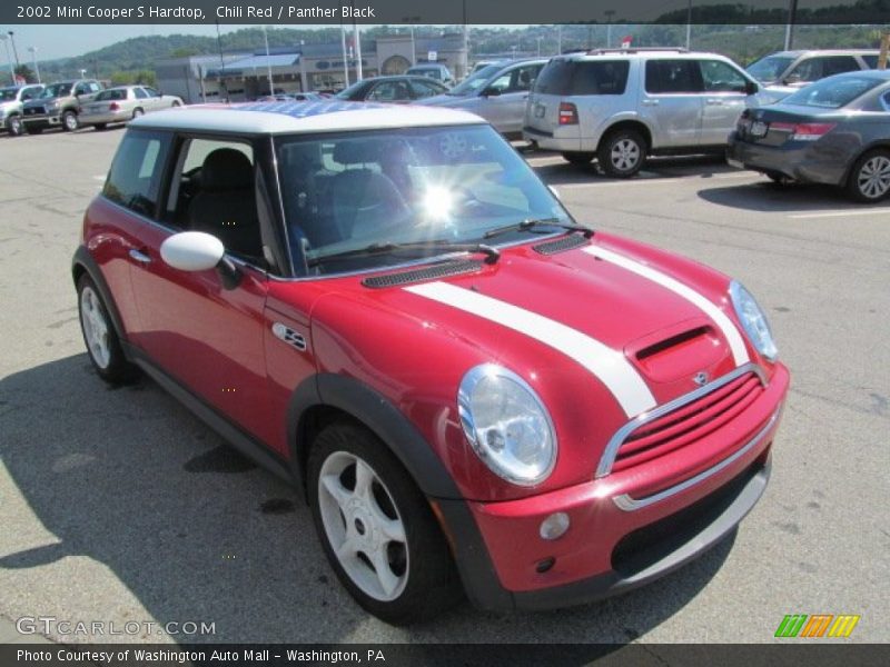 Chili Red / Panther Black 2002 Mini Cooper S Hardtop