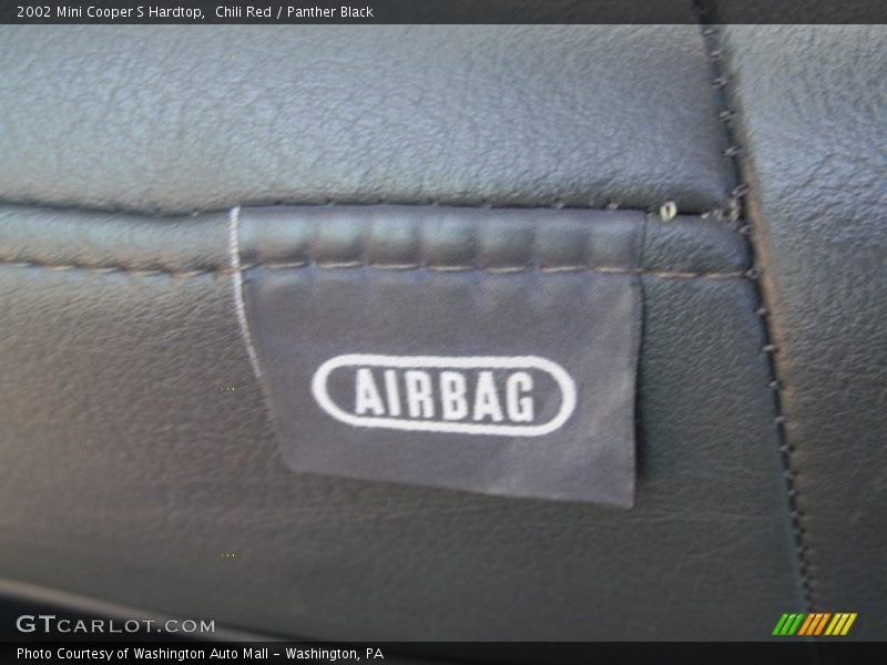 Chili Red / Panther Black 2002 Mini Cooper S Hardtop