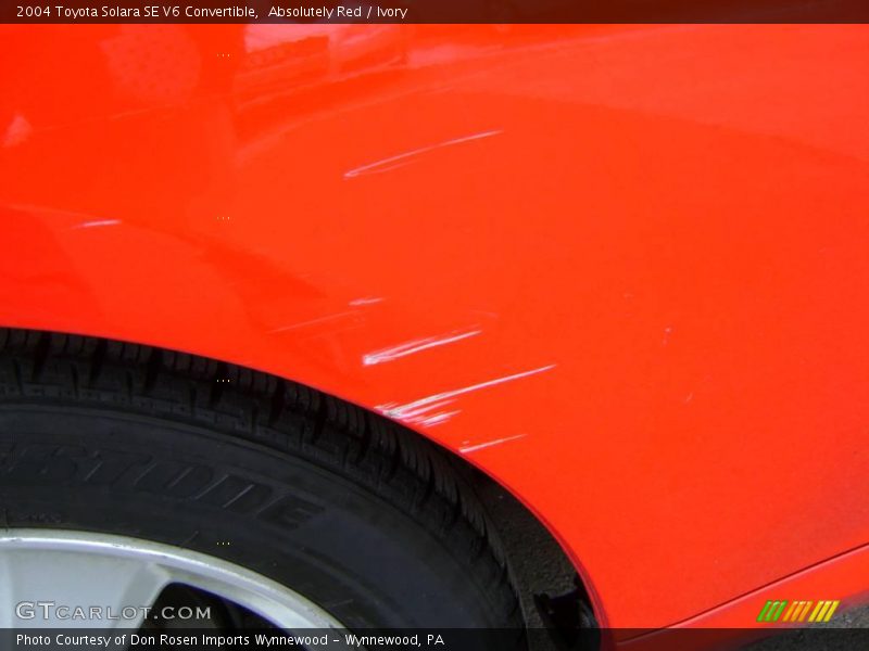 Absolutely Red / Ivory 2004 Toyota Solara SE V6 Convertible
