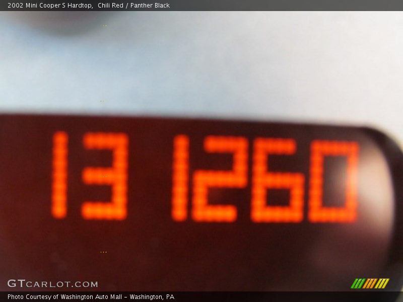 Chili Red / Panther Black 2002 Mini Cooper S Hardtop