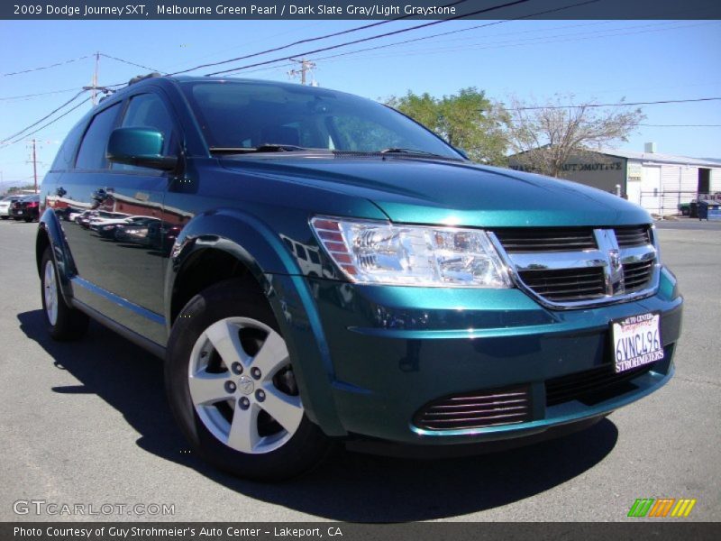 Melbourne Green Pearl / Dark Slate Gray/Light Graystone 2009 Dodge Journey SXT