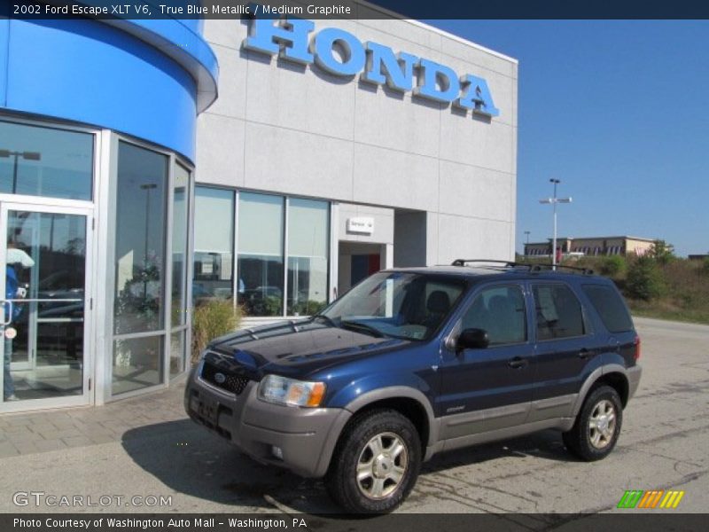 True Blue Metallic / Medium Graphite 2002 Ford Escape XLT V6