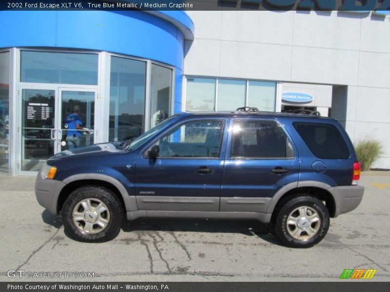True Blue Metallic / Medium Graphite 2002 Ford Escape XLT V6