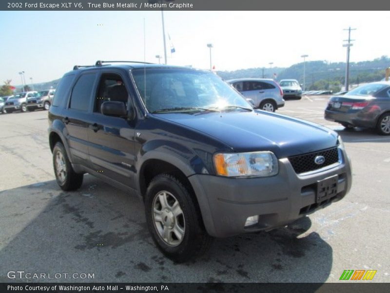 True Blue Metallic / Medium Graphite 2002 Ford Escape XLT V6