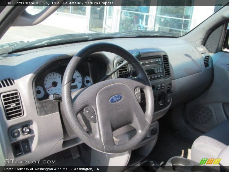 True Blue Metallic / Medium Graphite 2002 Ford Escape XLT V6