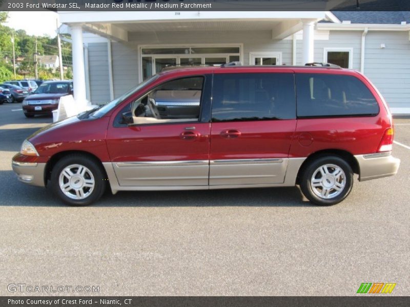 Matador Red Metallic / Medium Parchment 2003 Ford Windstar SEL