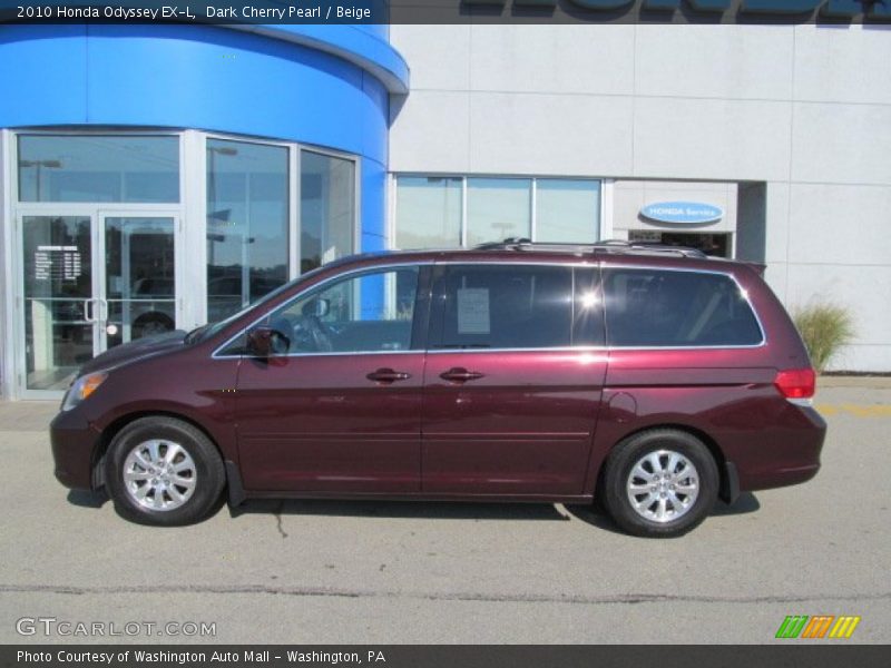 Dark Cherry Pearl / Beige 2010 Honda Odyssey EX-L