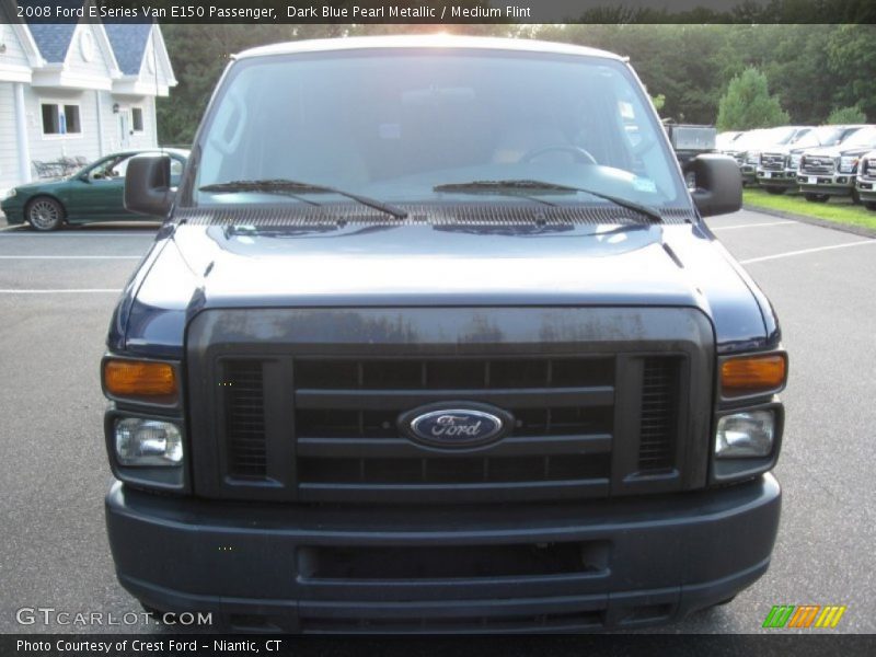 Dark Blue Pearl Metallic / Medium Flint 2008 Ford E Series Van E150 Passenger