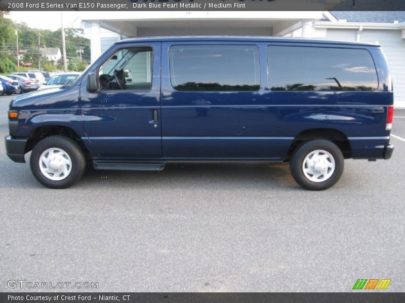 Dark Blue Pearl Metallic / Medium Flint 2008 Ford E Series Van E150 Passenger