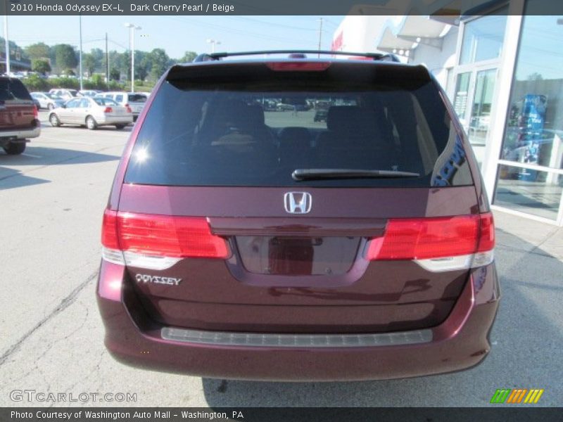 Dark Cherry Pearl / Beige 2010 Honda Odyssey EX-L