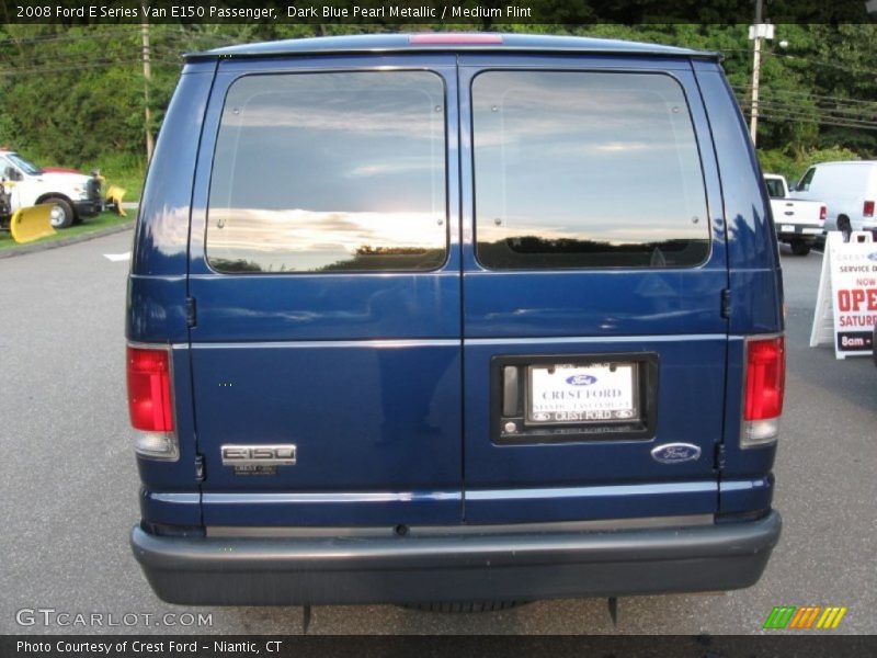Dark Blue Pearl Metallic / Medium Flint 2008 Ford E Series Van E150 Passenger