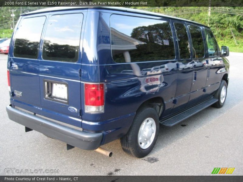 Dark Blue Pearl Metallic / Medium Flint 2008 Ford E Series Van E150 Passenger