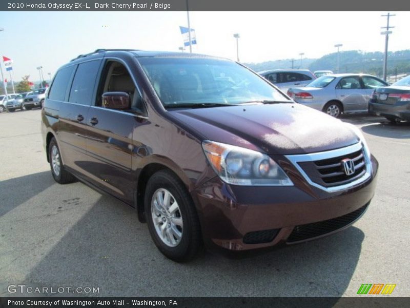 Dark Cherry Pearl / Beige 2010 Honda Odyssey EX-L