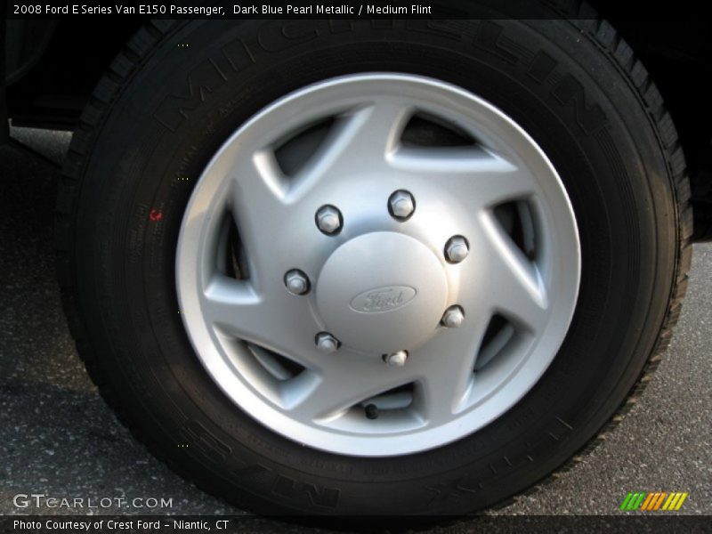 Dark Blue Pearl Metallic / Medium Flint 2008 Ford E Series Van E150 Passenger
